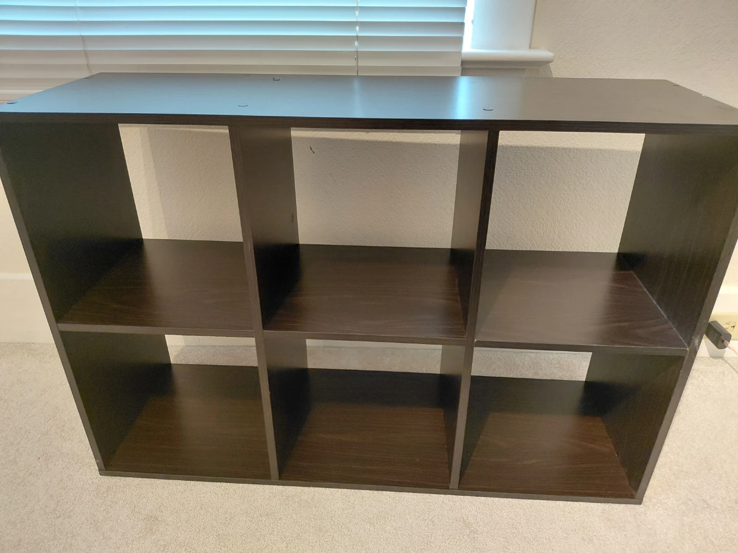 Dark Brown 6-Cube Storage Unit