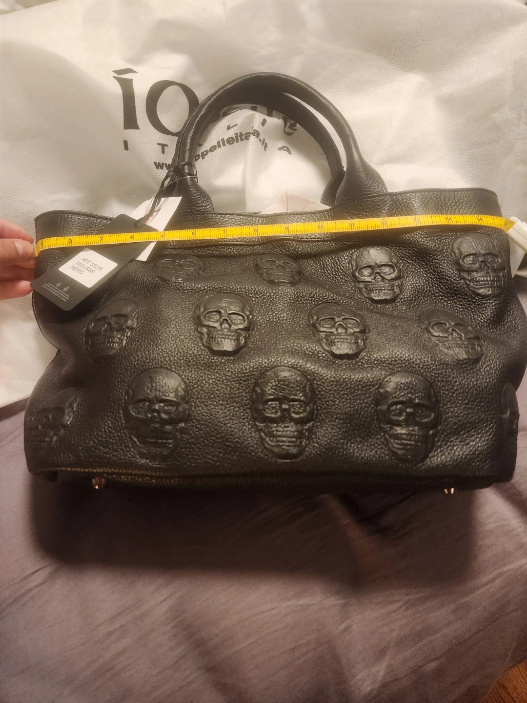 Io Pelle Skull Pattern Tote Bag - photo 4