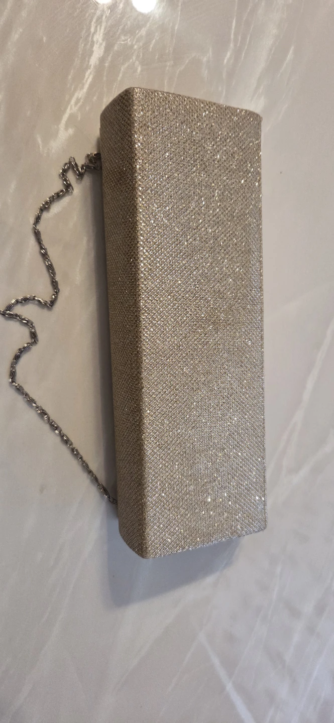 Gold Rhinestone Evening Clutch Bag - photo 2