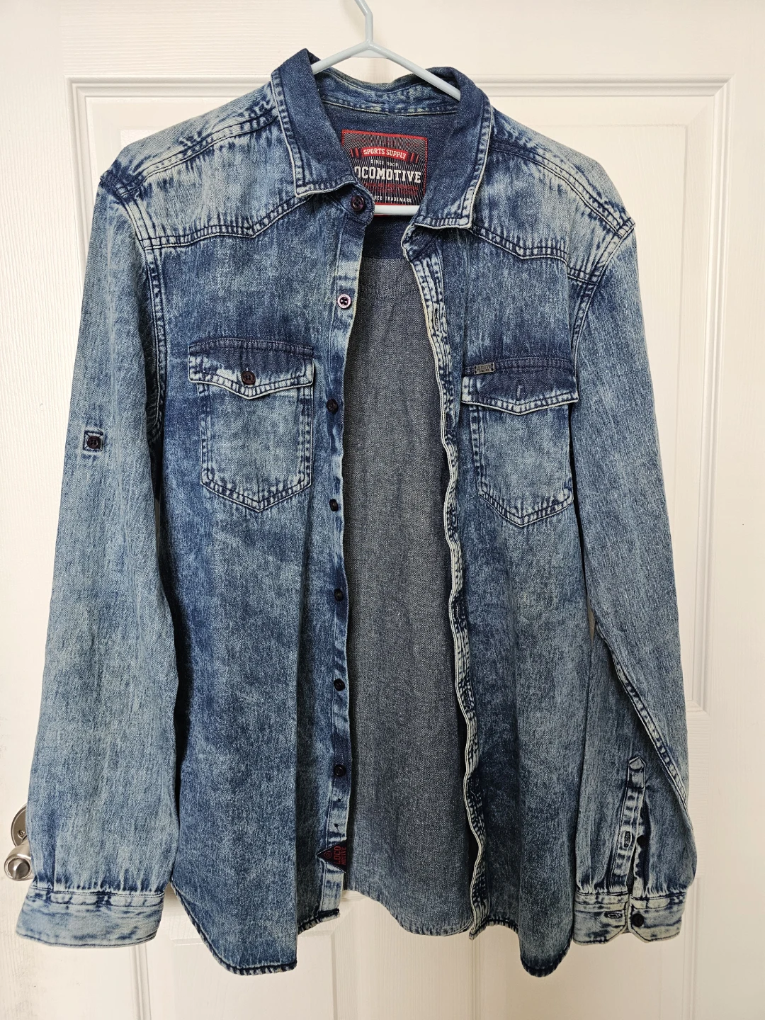 Locomotive Acid Wash Denim Shirt
