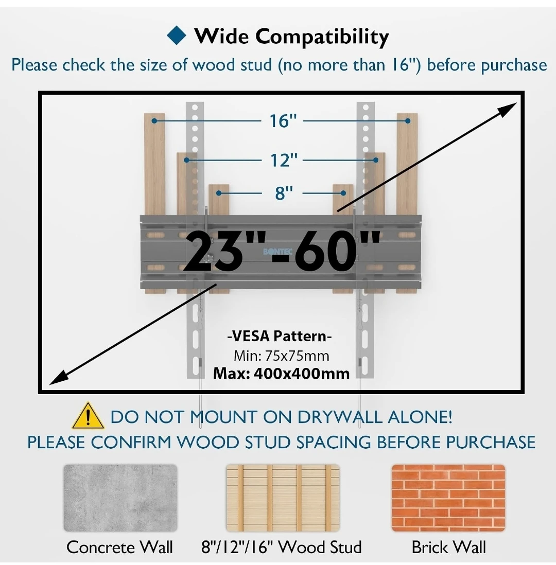 Tilting TV Wall Mount 23-60 inch - photo 2