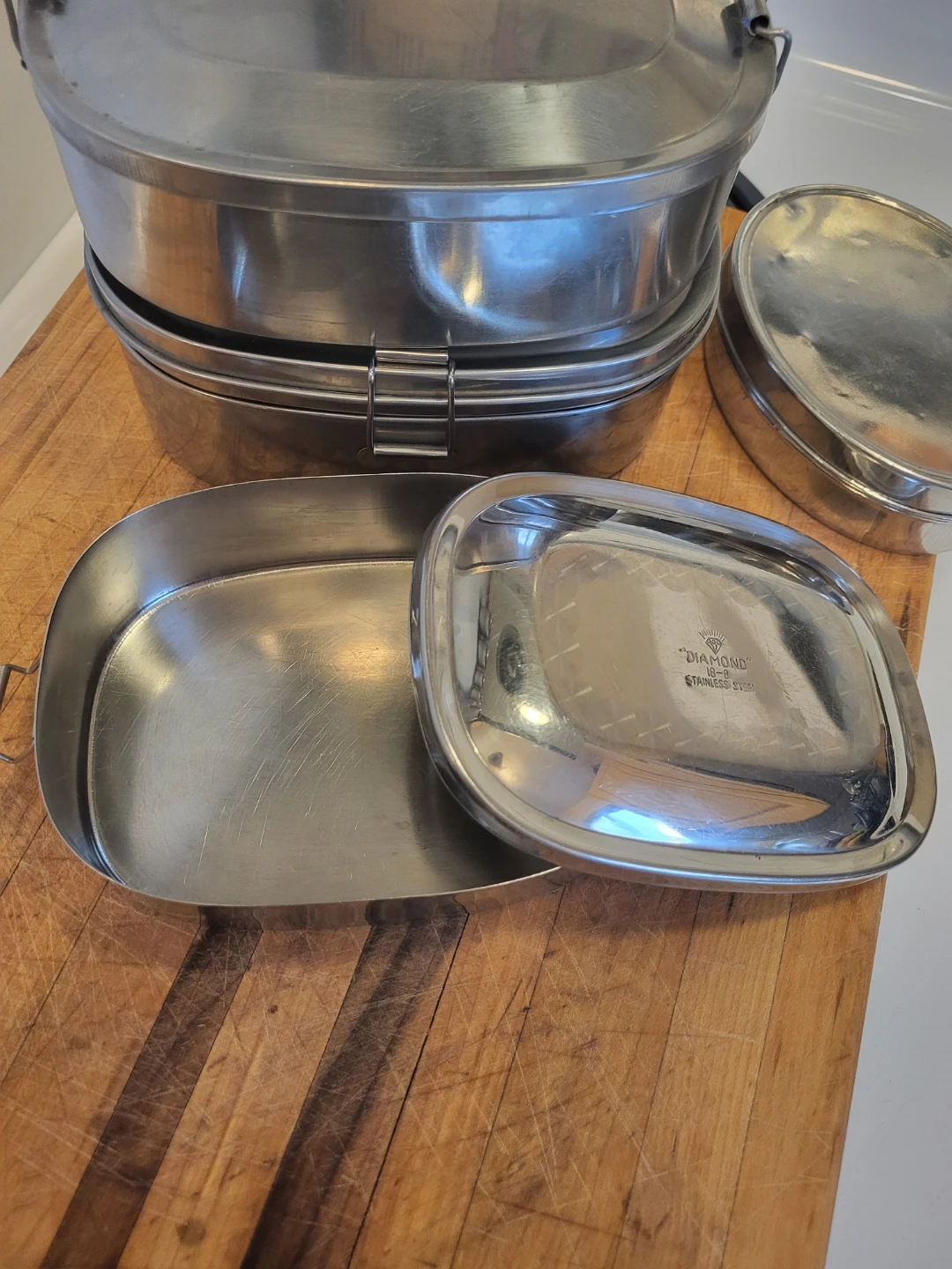 4 Stainless Steel Food Container Set - photo 3