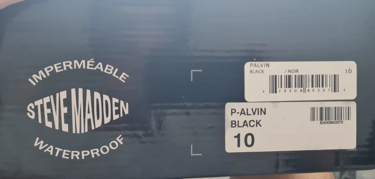 Steve Madden P-Alvin Waterproof Boots - Black Size 10 - photo 3