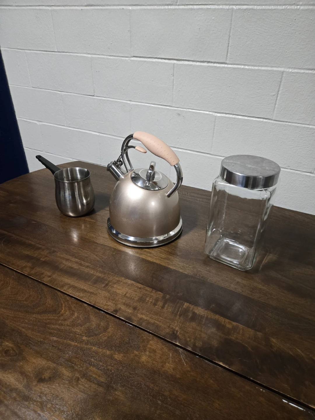 3-Piece "Rise & Shine" Stovetop Tea Kettle & Coffee Pot Station - photo 2