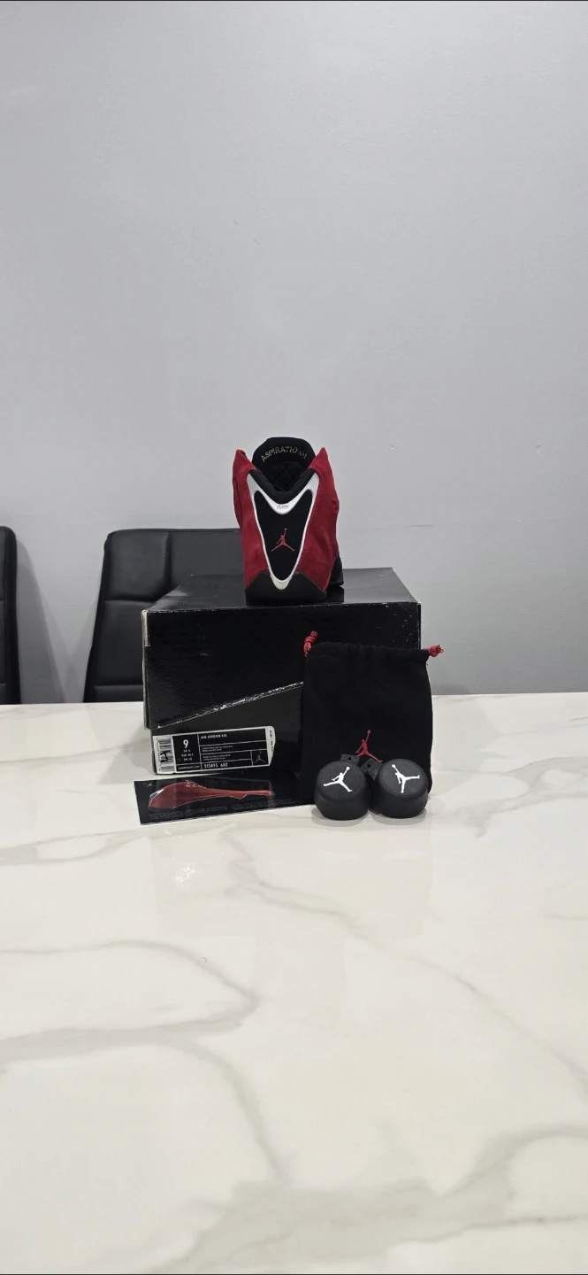 Air Jordan 21 toro red suede size 9 - photo 2