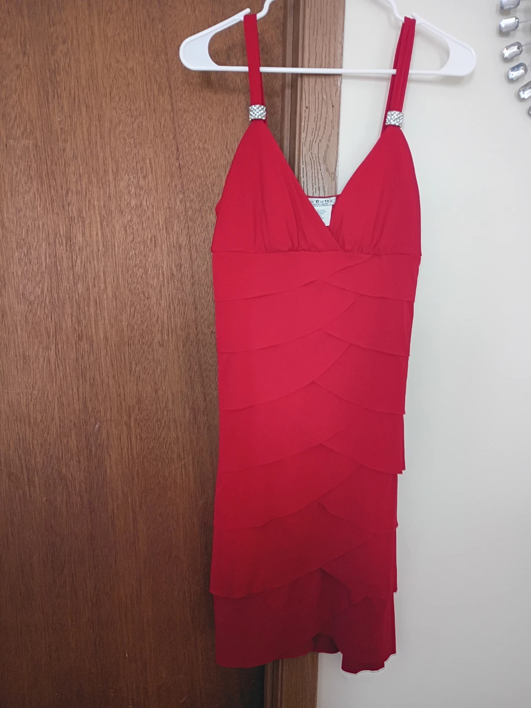 Red La Belle Layered Dress