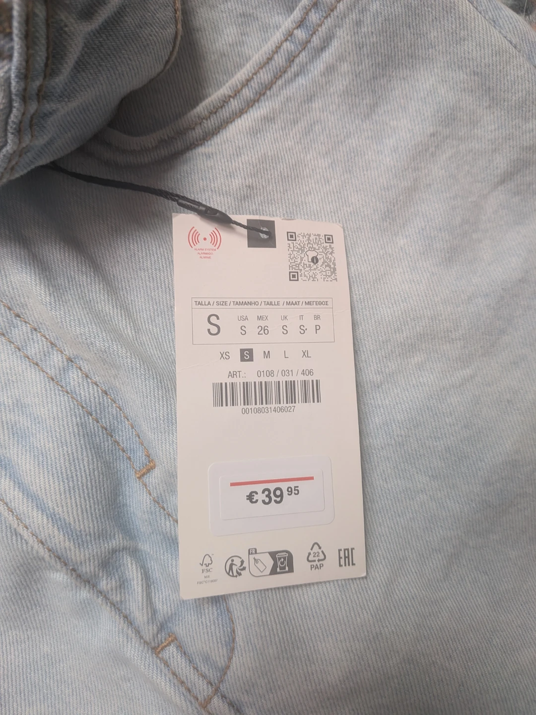 Zara Light Wash Denim Jumpsuit - photo 3