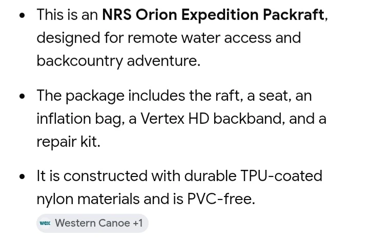 NRS Orion Expedition Packraft - photo 3