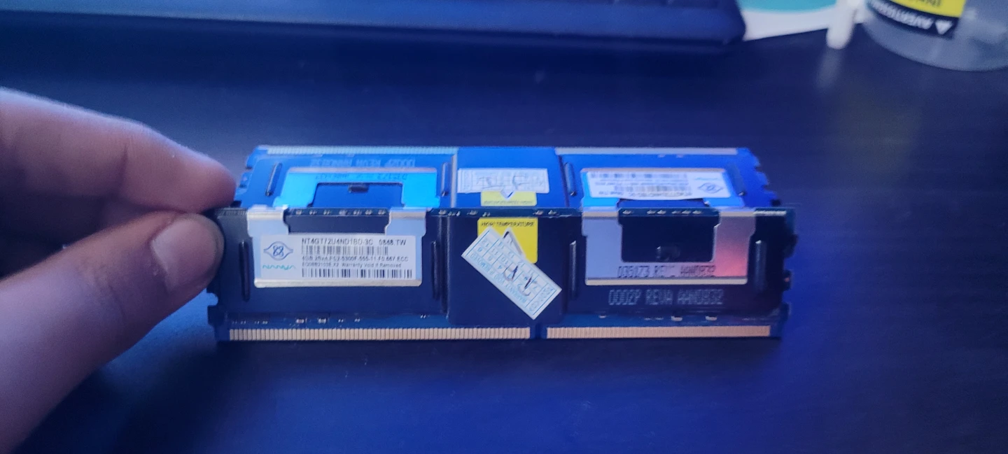4 Nanya 4GB DDR2 ECC RAM Sticks - photo 3