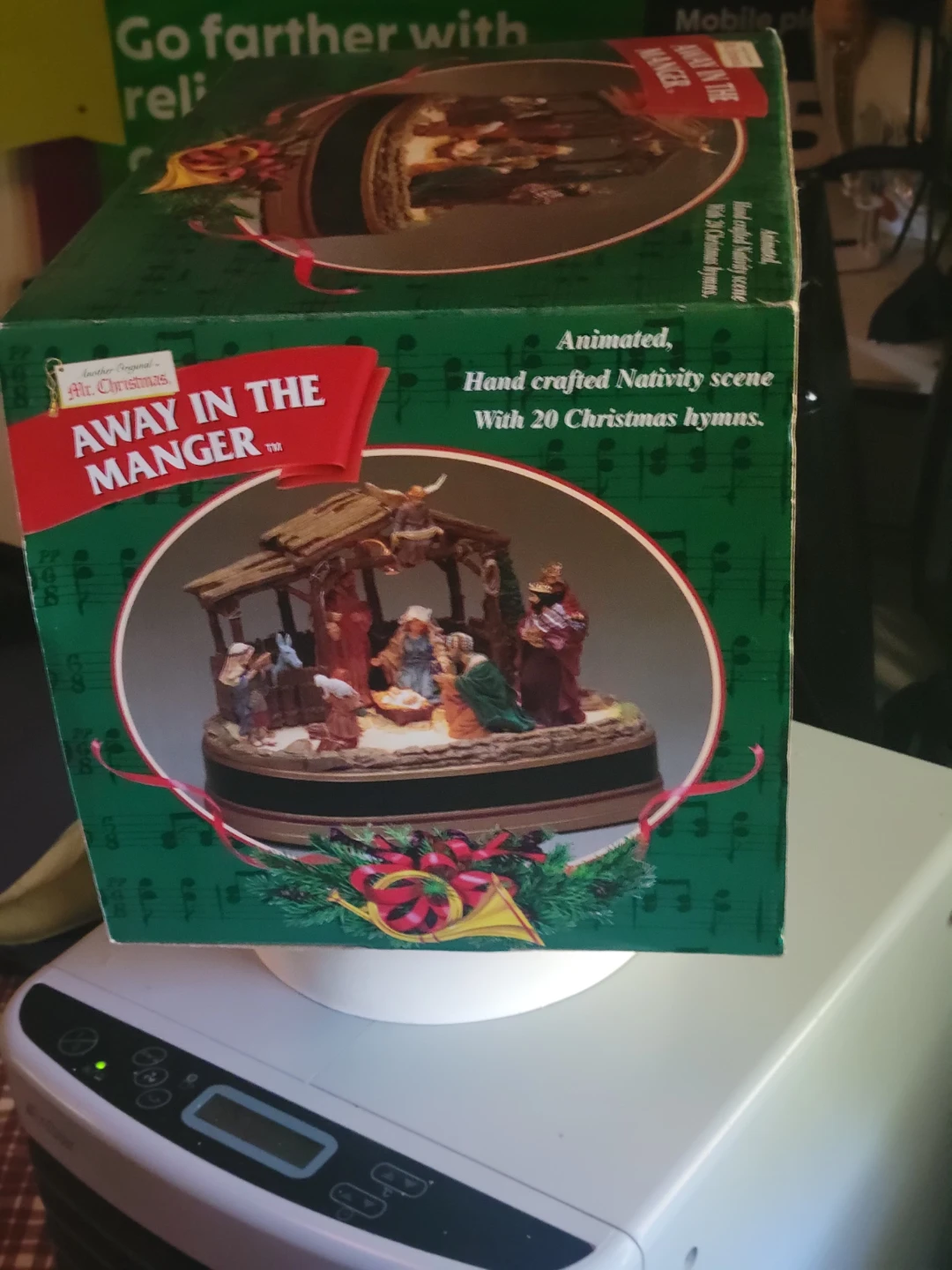 Mr. Christmas Away in the Manger Animated Nativity Scene - photo 3