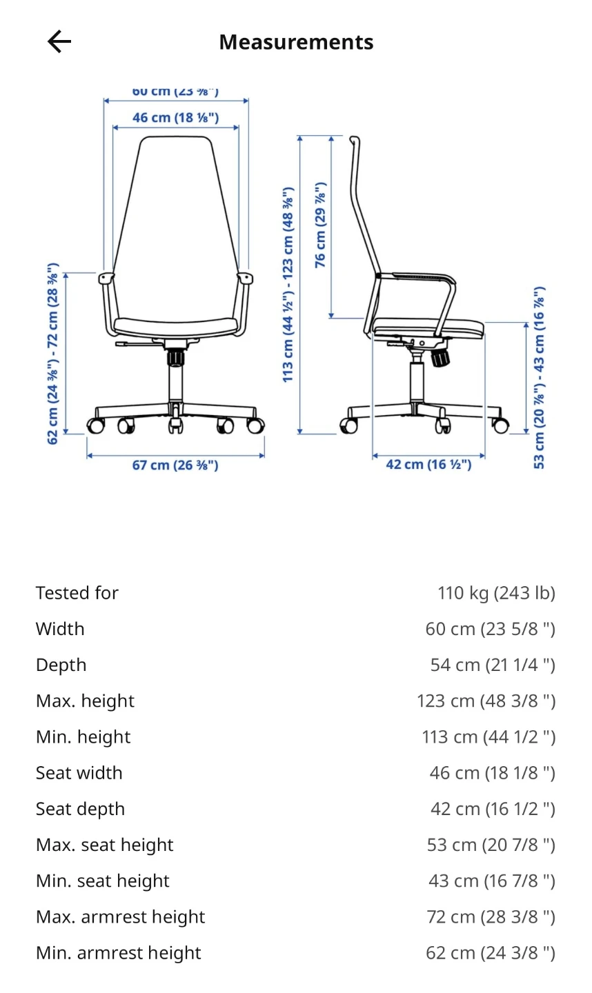 IKEA huvuspelare Office Chair - photo 4