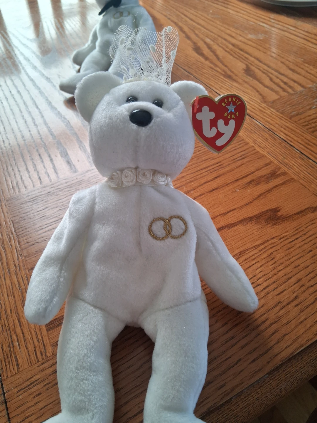 Ty Beanie Baby Wedding Couple Mr. and Mrs. Bears - photo 5