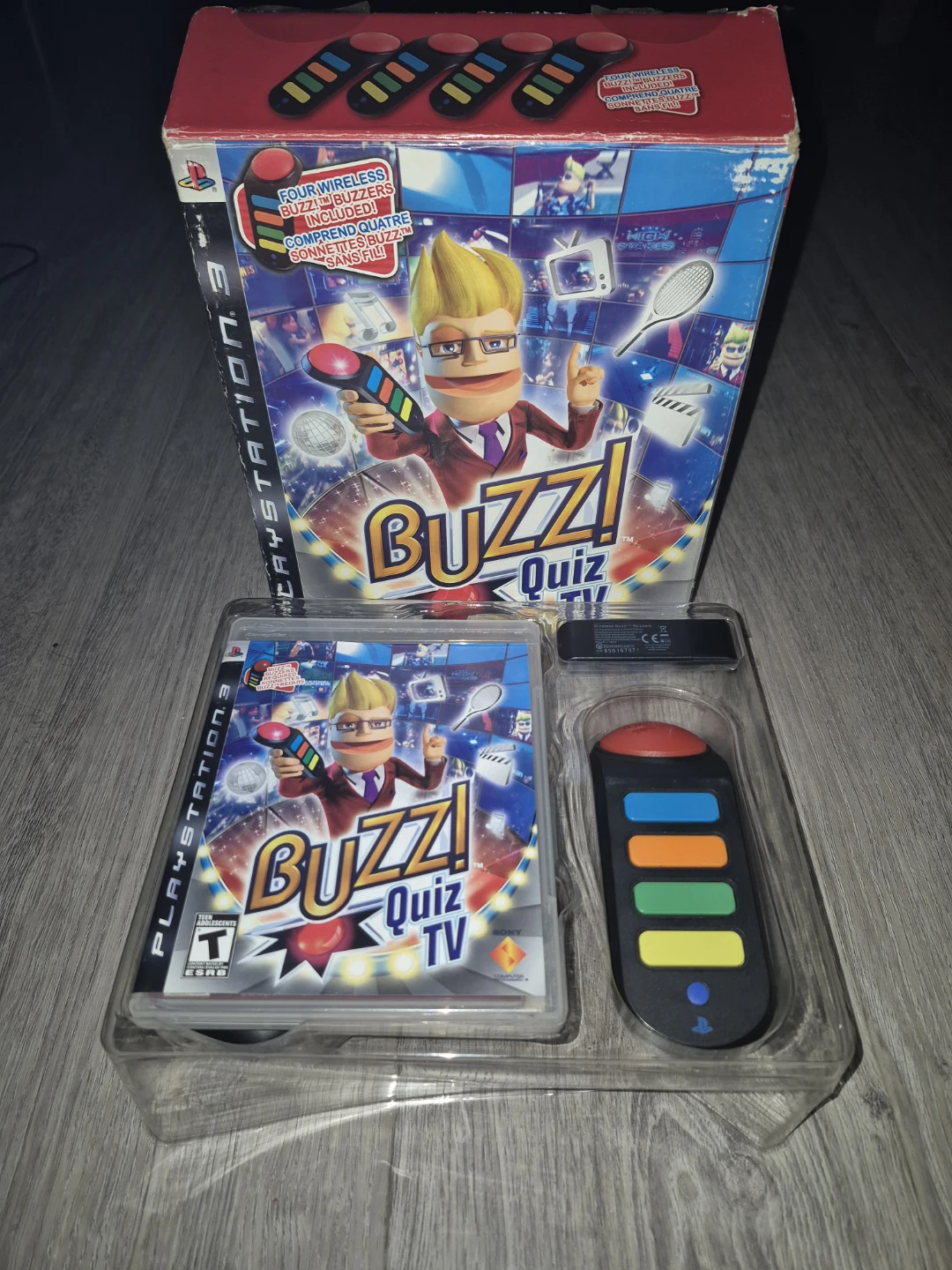 Buzz! Quiz TV for PlayStation 3 with 4 Wireless Buzzers - photo 2