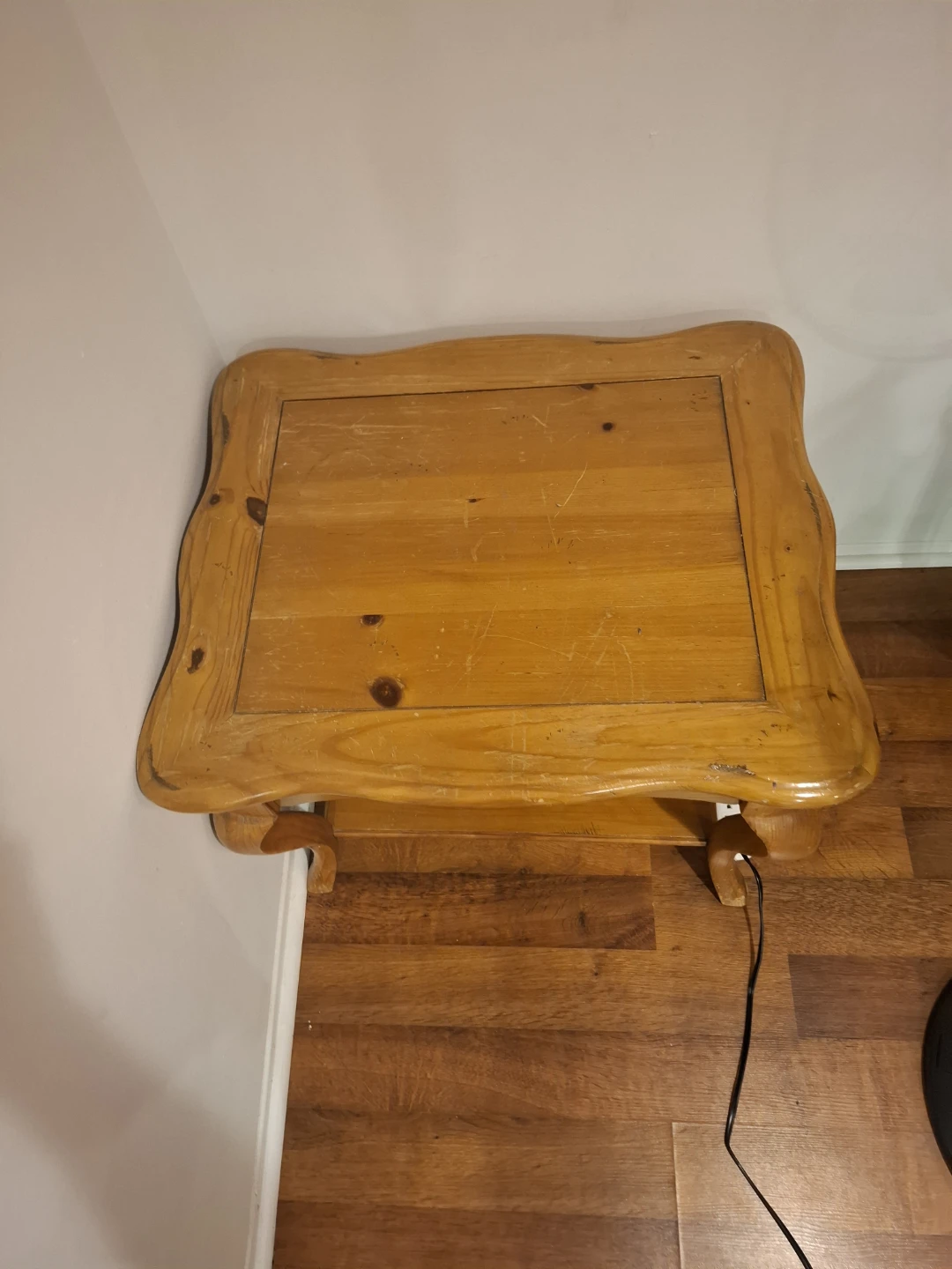 Solid Wood Side Table - photo 2