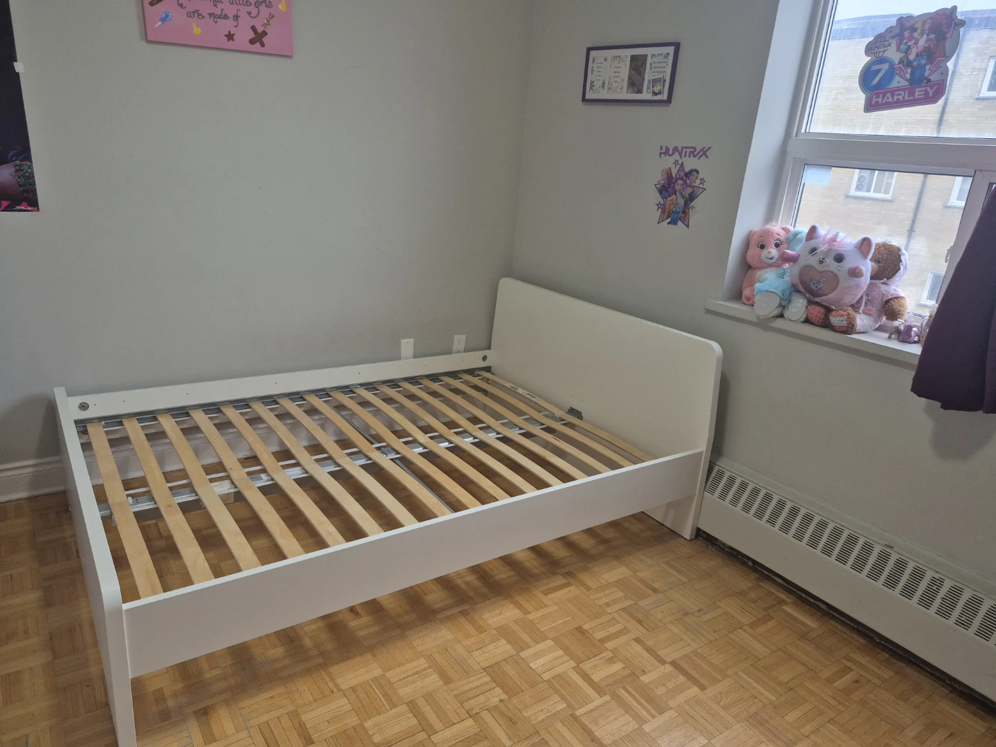 IKEA white bed frame