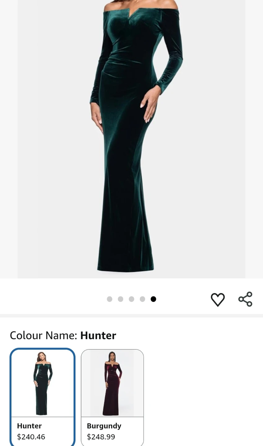 Xscape Off-The-Shoulder Velvet Maxi Dress - photo 2