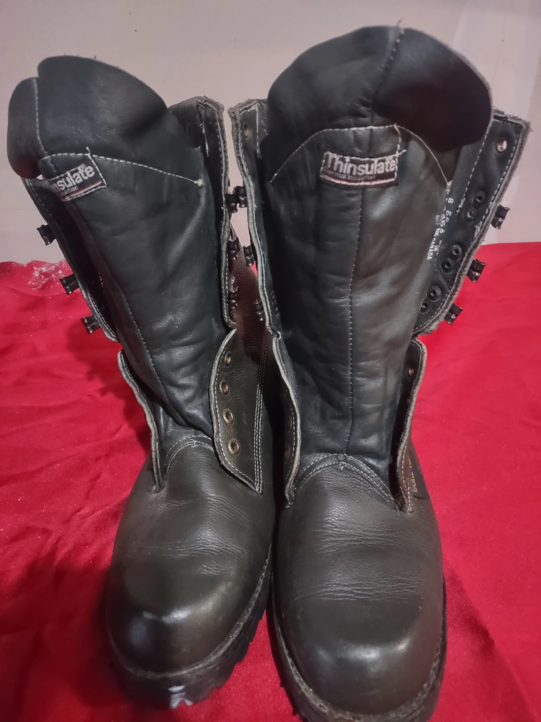 Thinsulate Black Leather Winter Boots Size 10.5 - photo 2