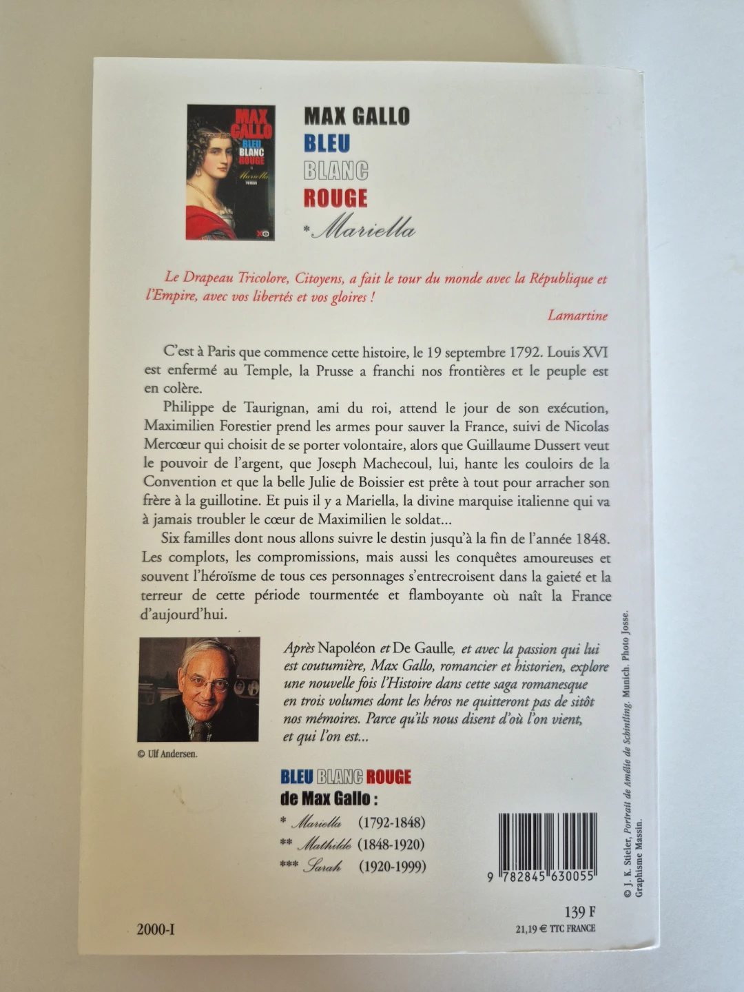 French Books: Bleu Blanc Rouge Max Gallo (2 books for $15) - photo 3