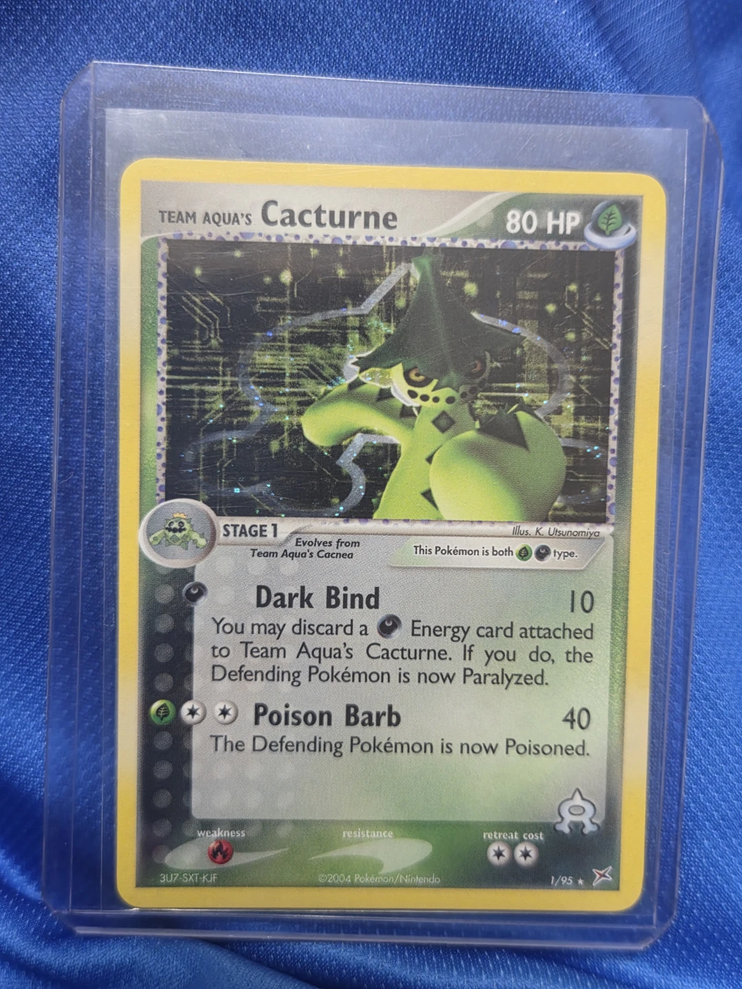 Team Aqua's Cacturne Pokemon Card