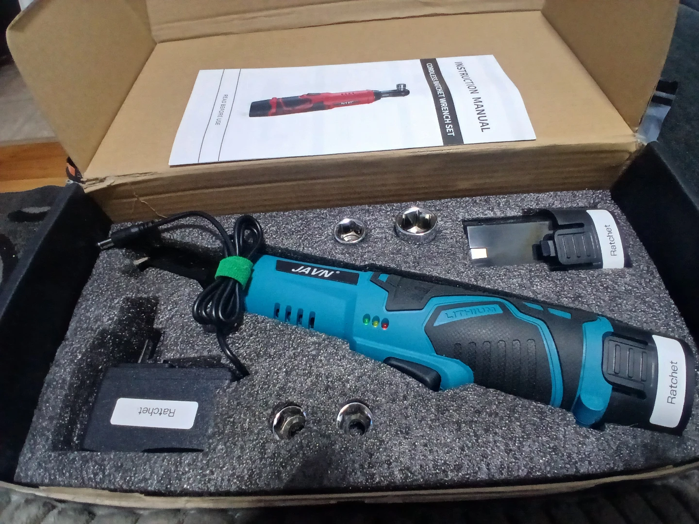 JAVN Cordless Ratchet Wrench Set