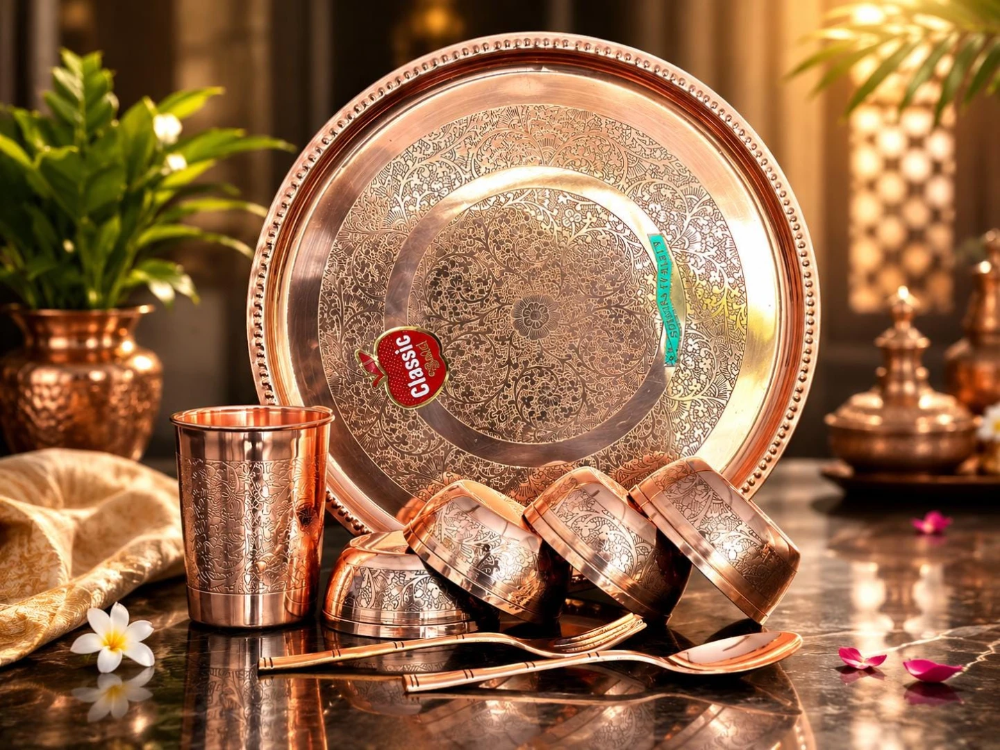 I am looking for pure Copper Dinnerware Set - photo 2