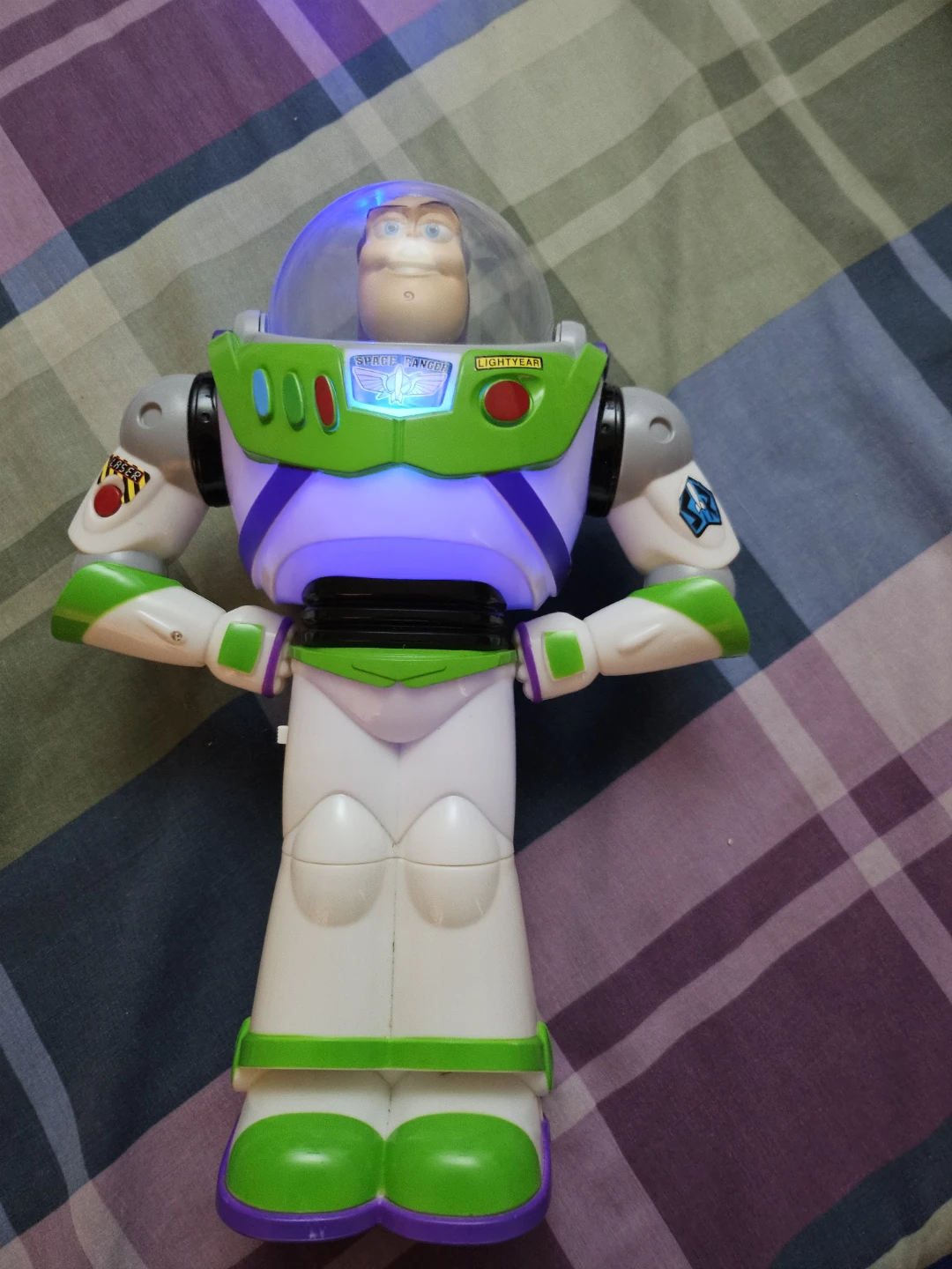 Disney Pixar Toy Story Buzz Lighting  and bubble blowing head - photo 3