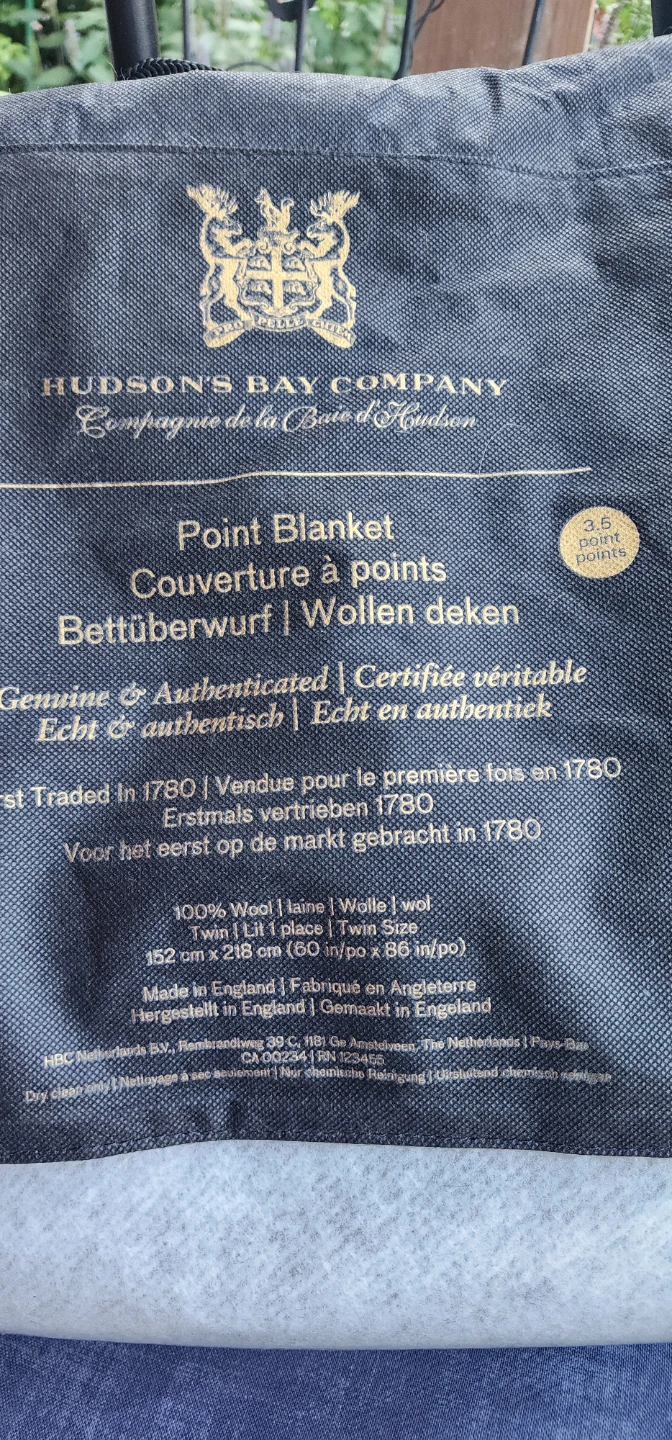 Hudson's Bay Company 3.5 Point Wool Blanket