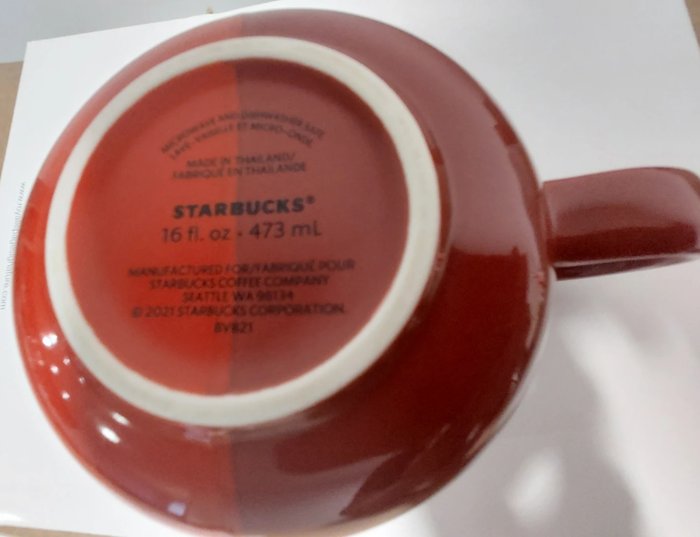 Starbucks Red Mug - photo 2