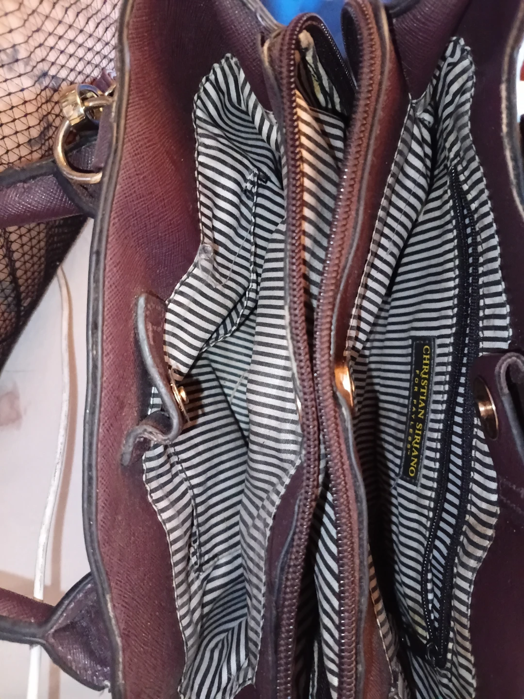 Christian Siriano Dark Purple Handbag