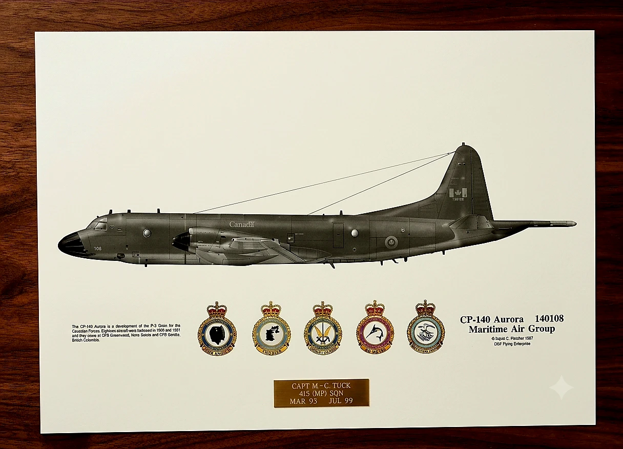 Framed CP-140 Aurora Maritime Air Group Print