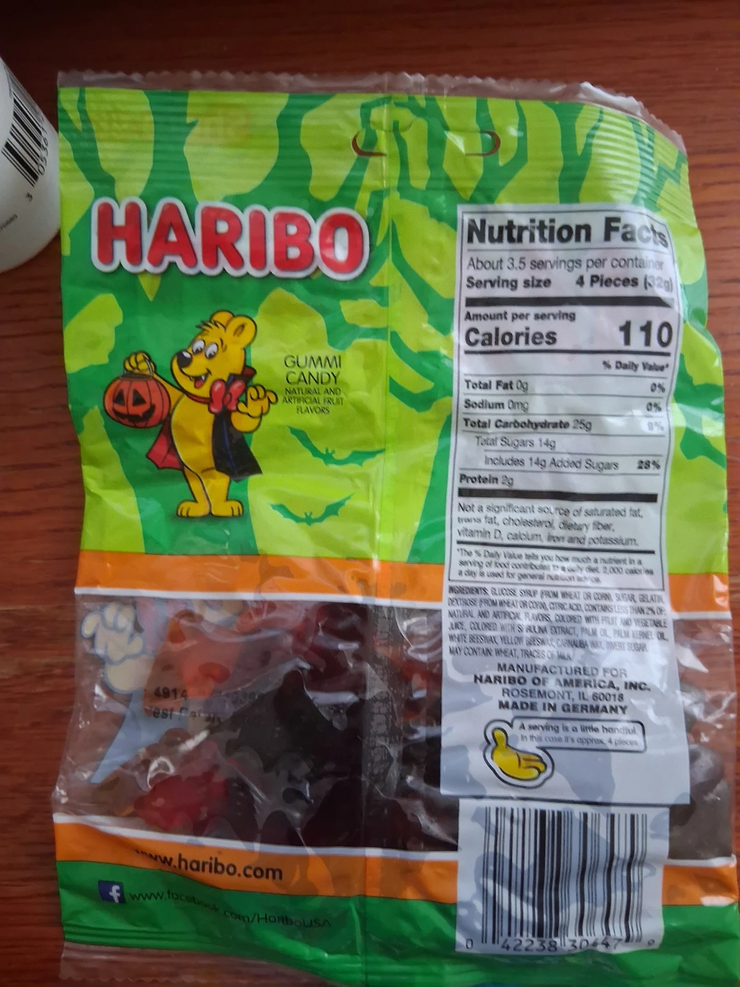 Haribo Sour Vampire Bats Gummi Candy - photo 3