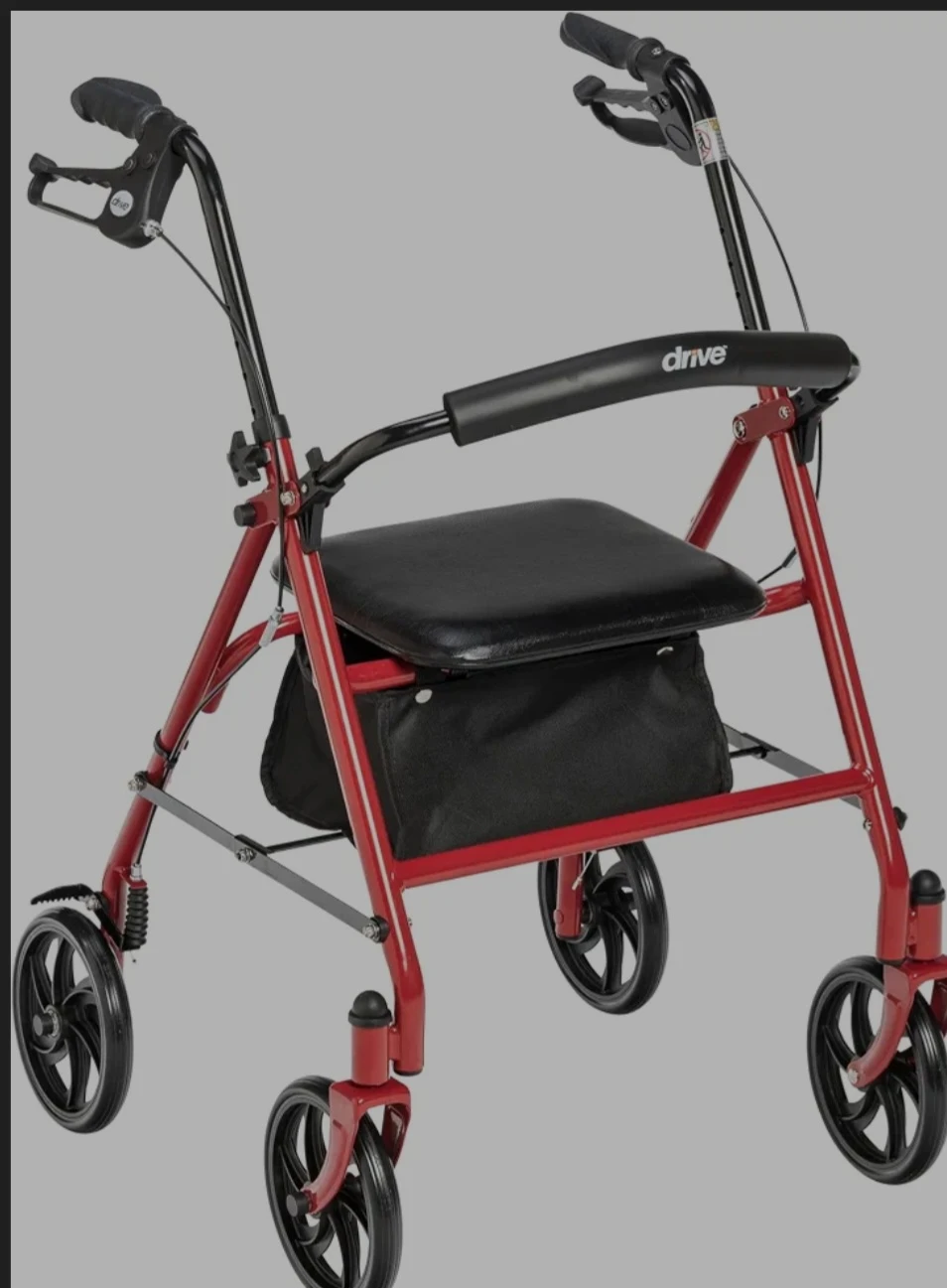 Drive walker with seat