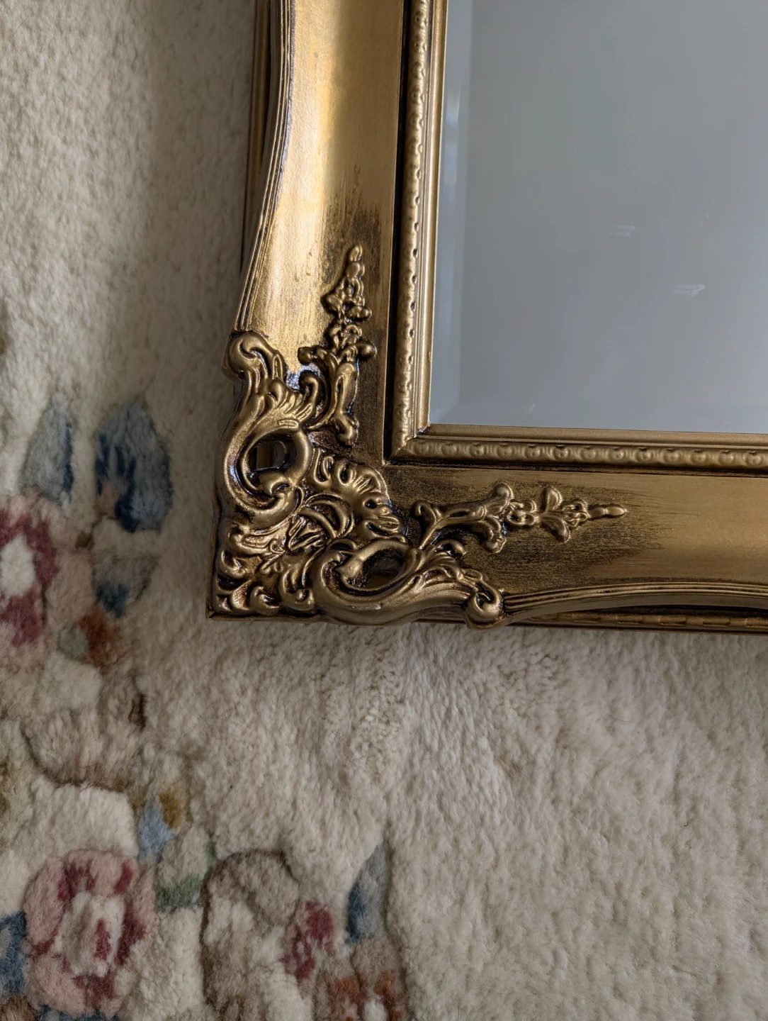 Ornate Gold Framed Wall Mirror - photo 3