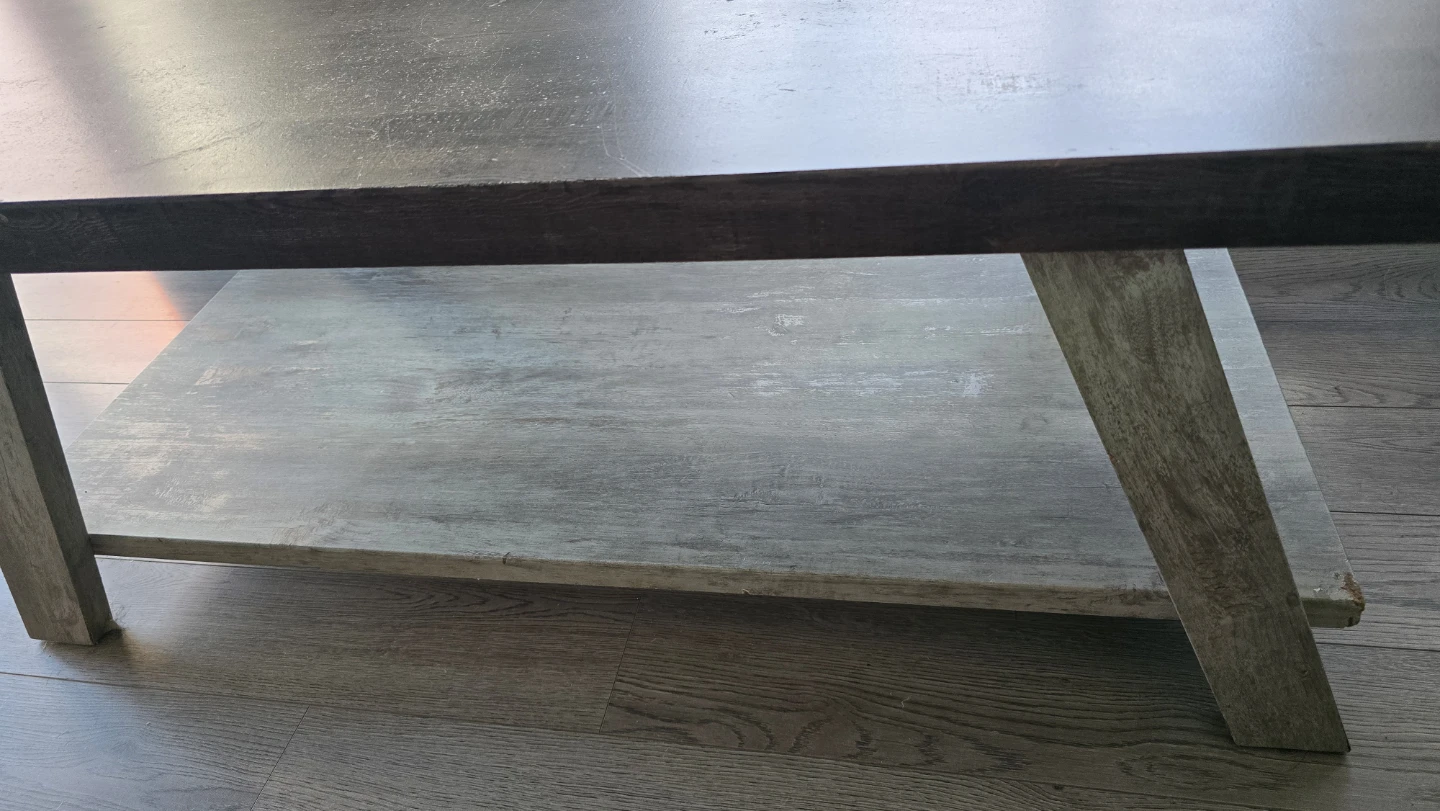 Winston Porter Filipek Walnut & Grey Coffee Table - photo 2