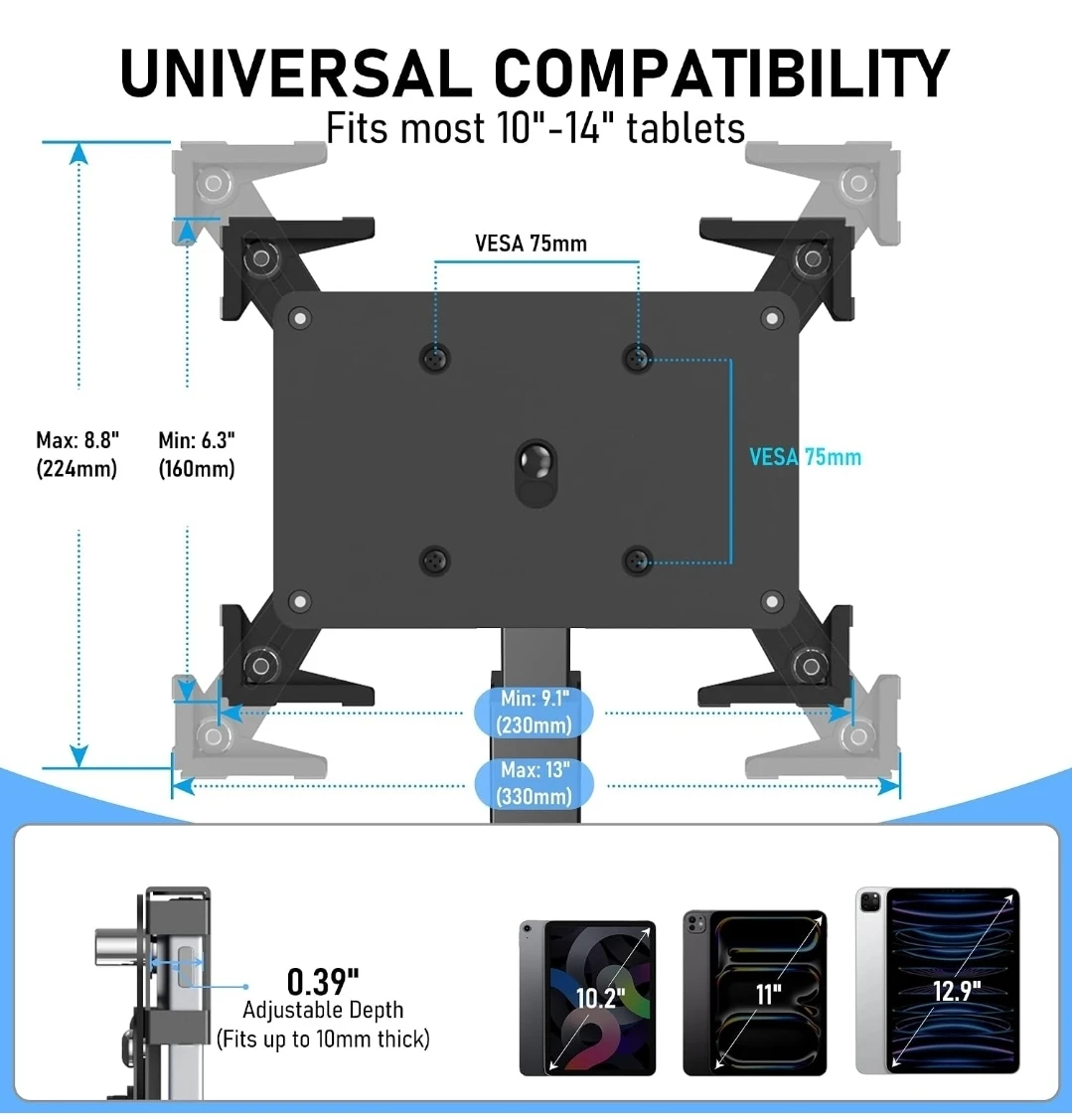 Secure Desk Tablet Kiosk Stand - photo 3