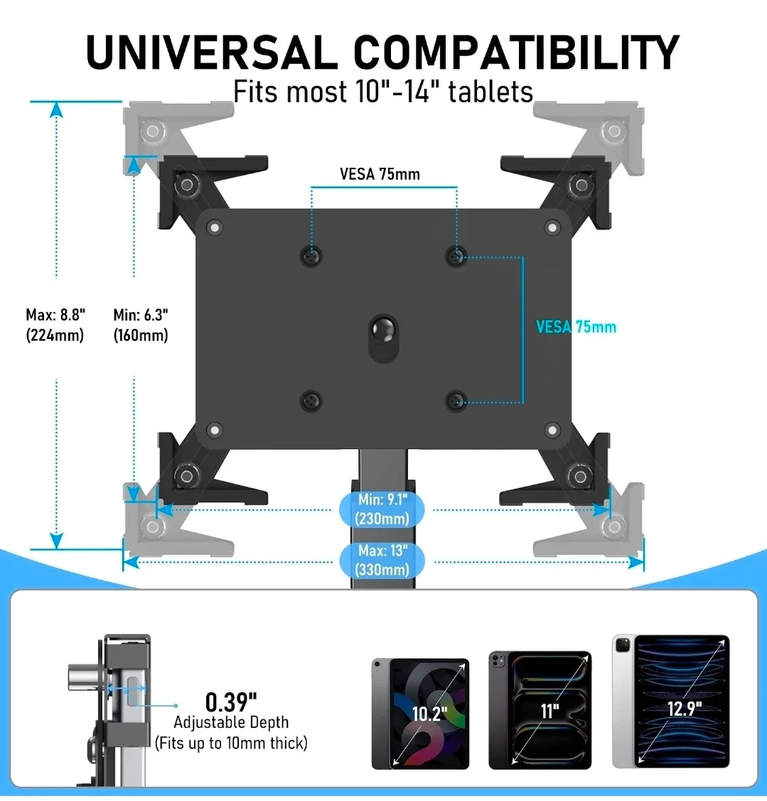 Secure Desk Tablet Kiosk Stand - photo 3