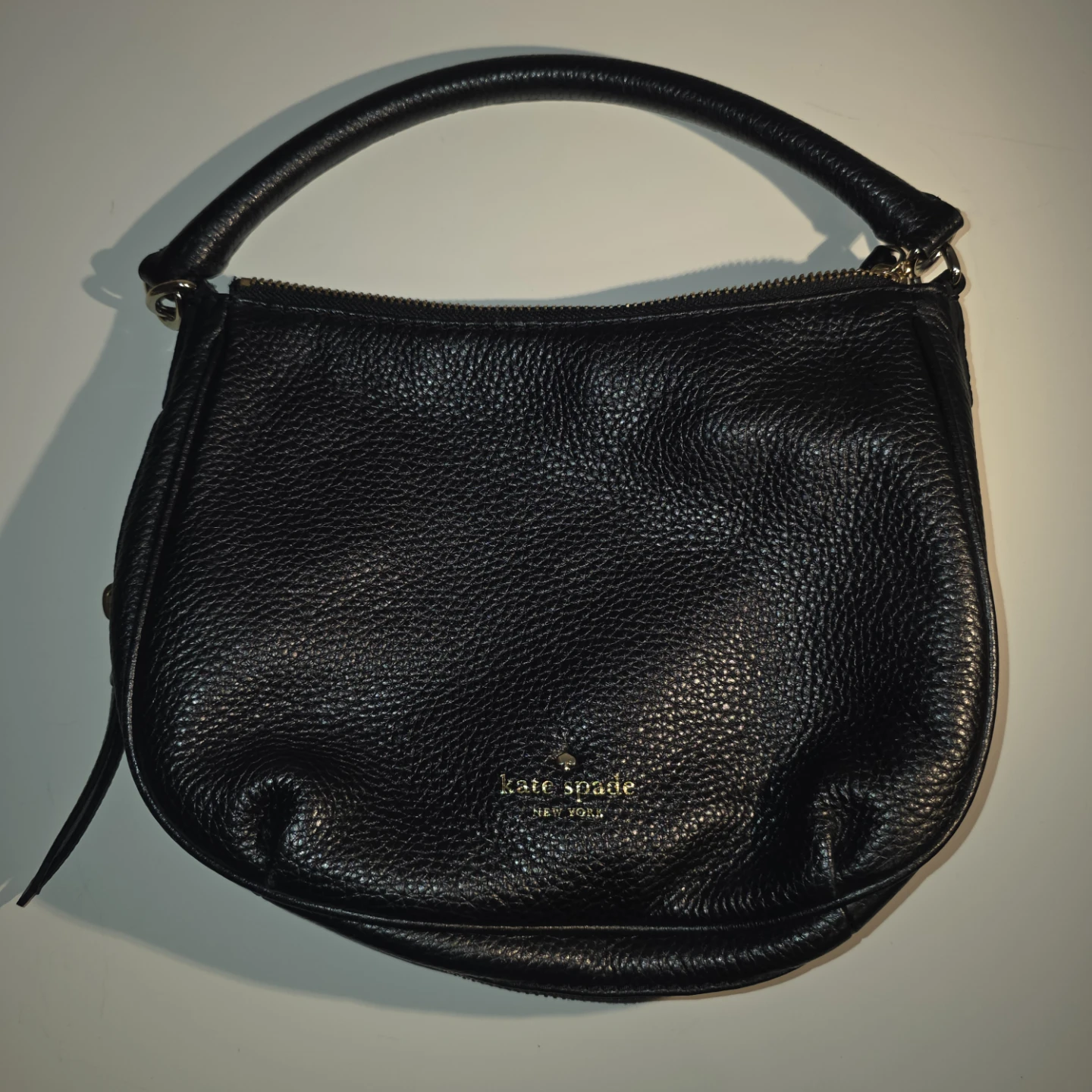 Kate Spade New York Black Pebble Leather Mini Handbag