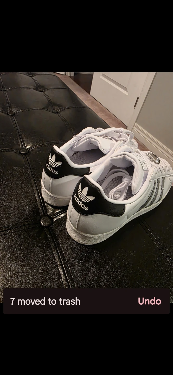 Adidas Superstar W White and Silver Sneakers - photo 2