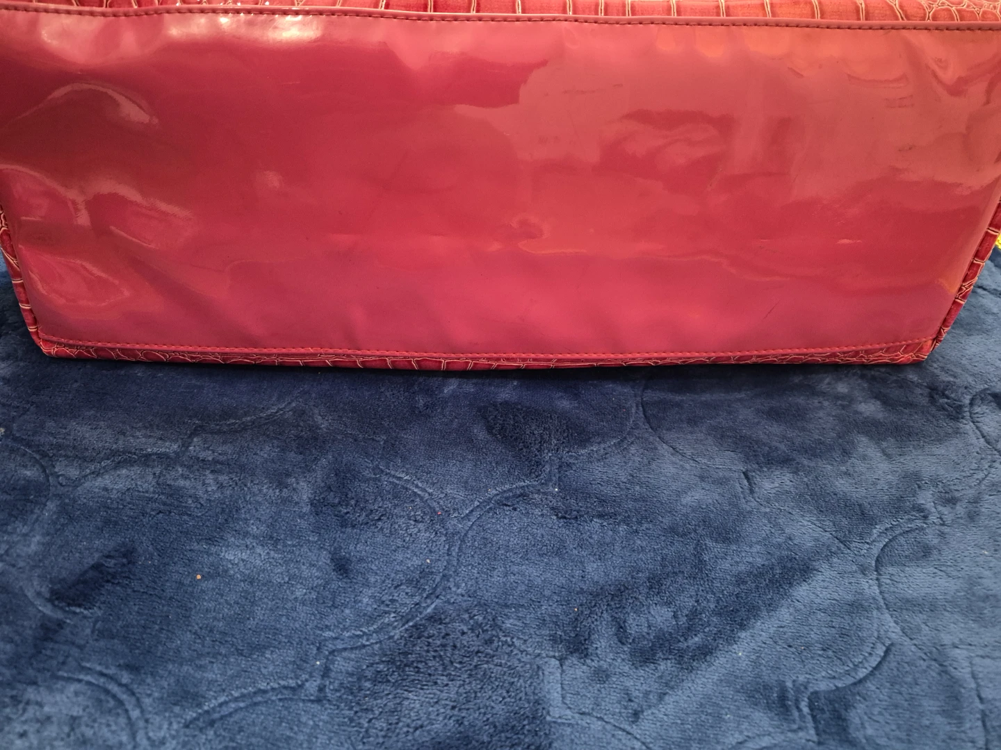 Bright Pink Faux-Croc Shoulder Bag - photo 3
