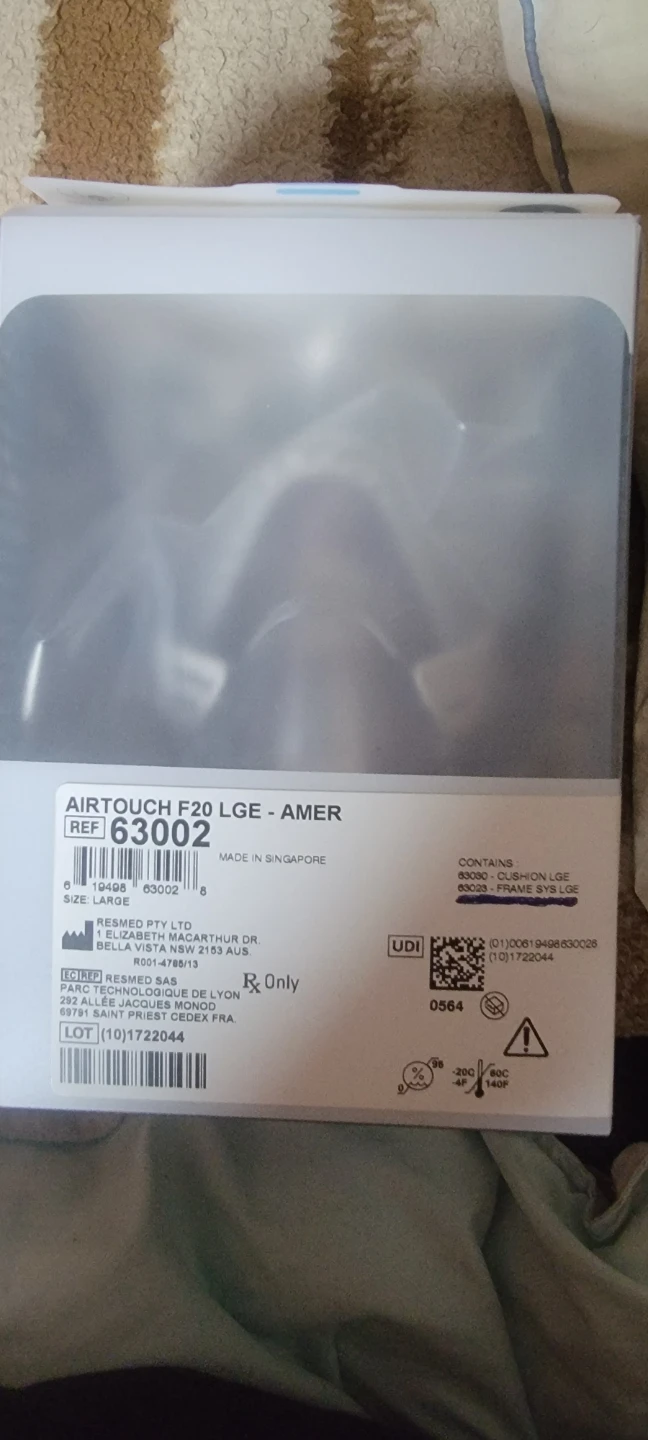 ResMed AirTouch F20 CPAP Mask Large W Frame (No Headgear) - photo 2