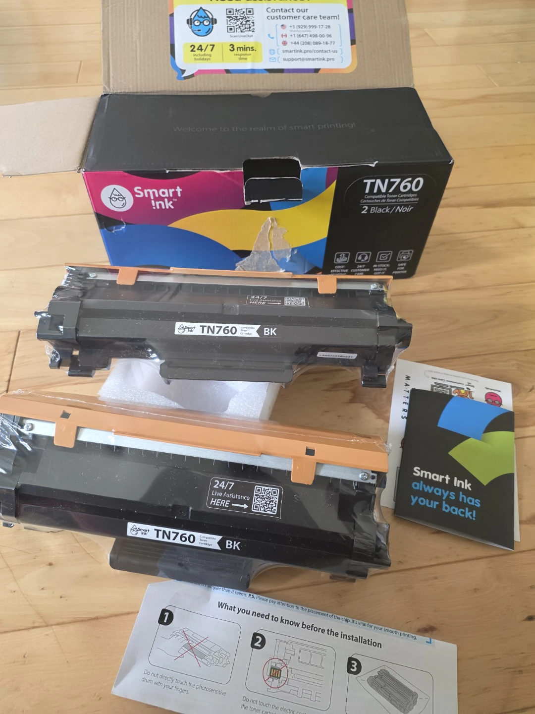 Smart Ink TN760 Compatible Toner Cartridges - 2 Pack