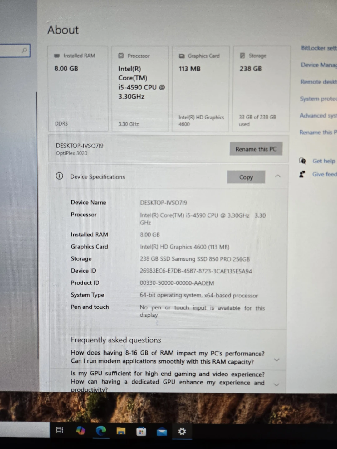 Dell OptiPlex Desktop Computer Set with Monitor - photo 5