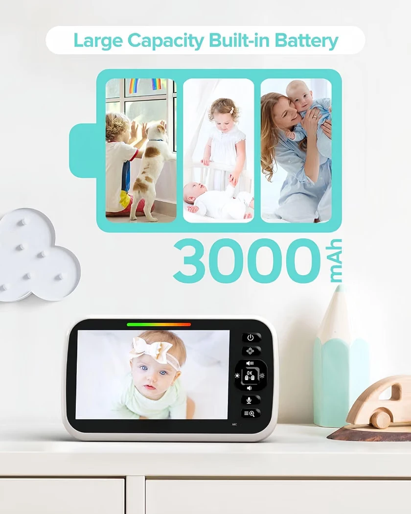 5 Inch Video Baby Monitor - photo 4