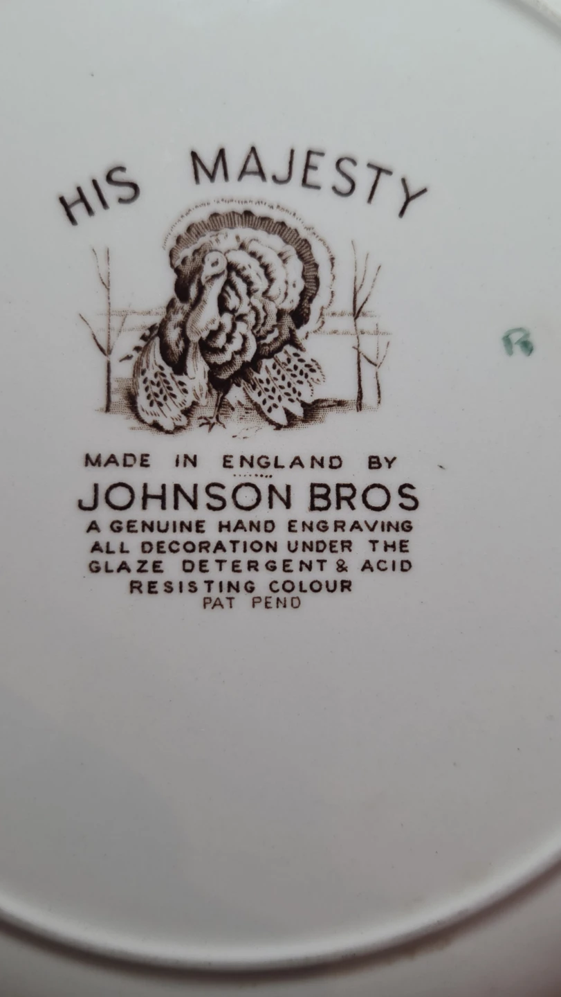 Johnson Bros His Majesty Turkey Plates - photo 2