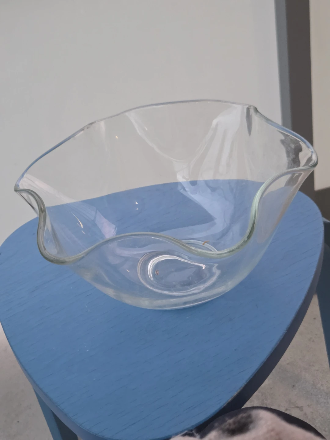 Clear Glass Scalloped Serving Bowl - photo 2