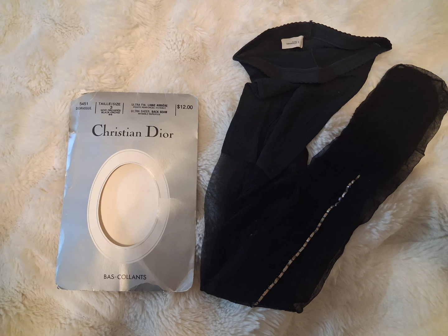 Christian Dior Diorvogue Pantyhose Black Orchid - photo 3