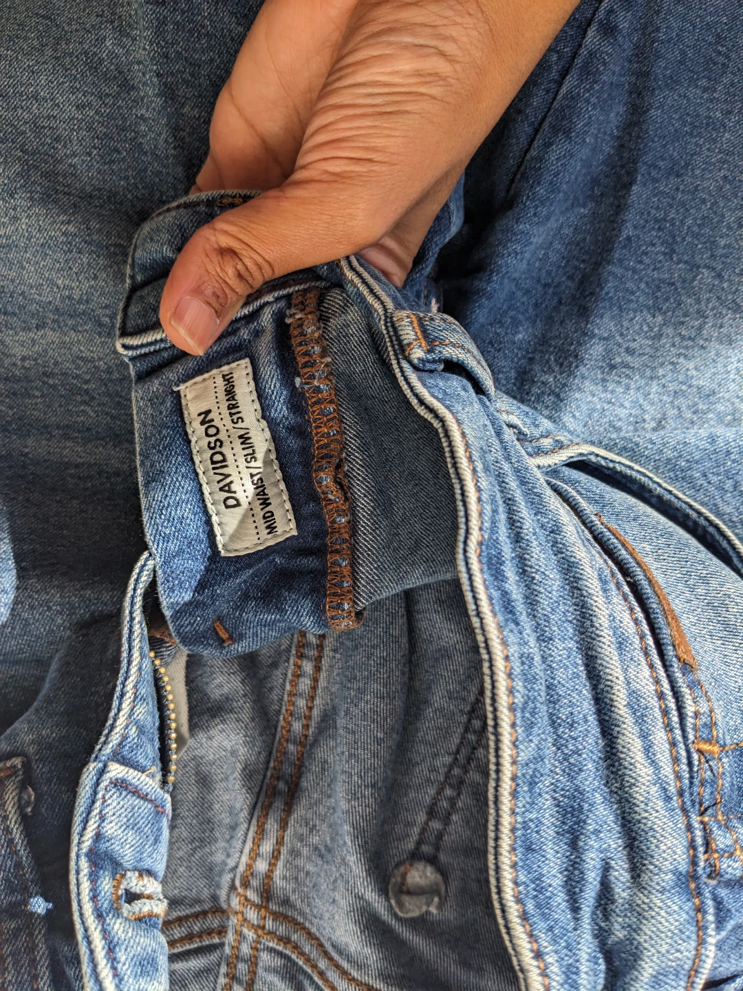 Wrangler Davidson Mid Waist Slim Straight Jeans - photo 3