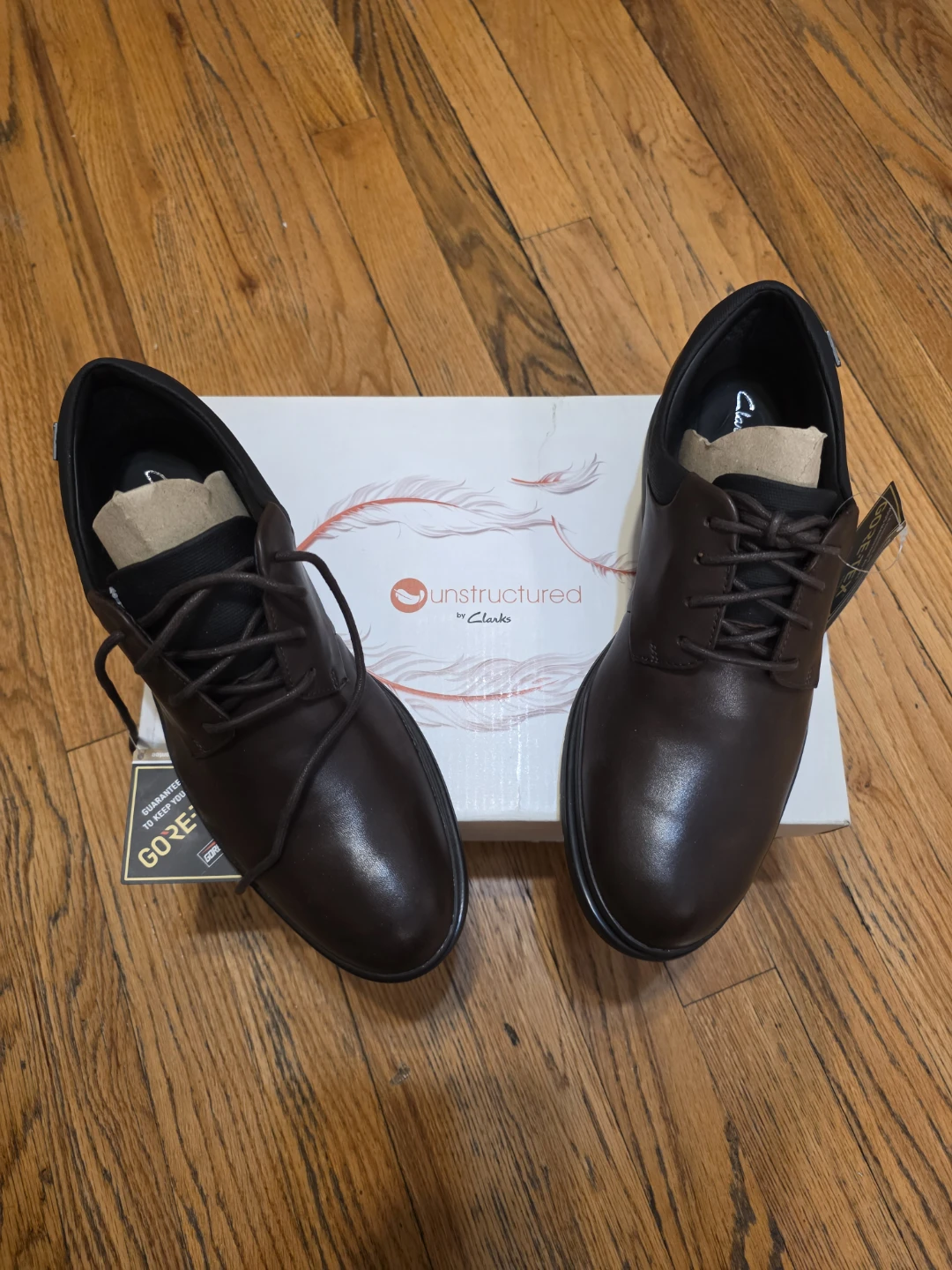 Clarks Unstructured GORE-TEX Brown Shoes - photo 3