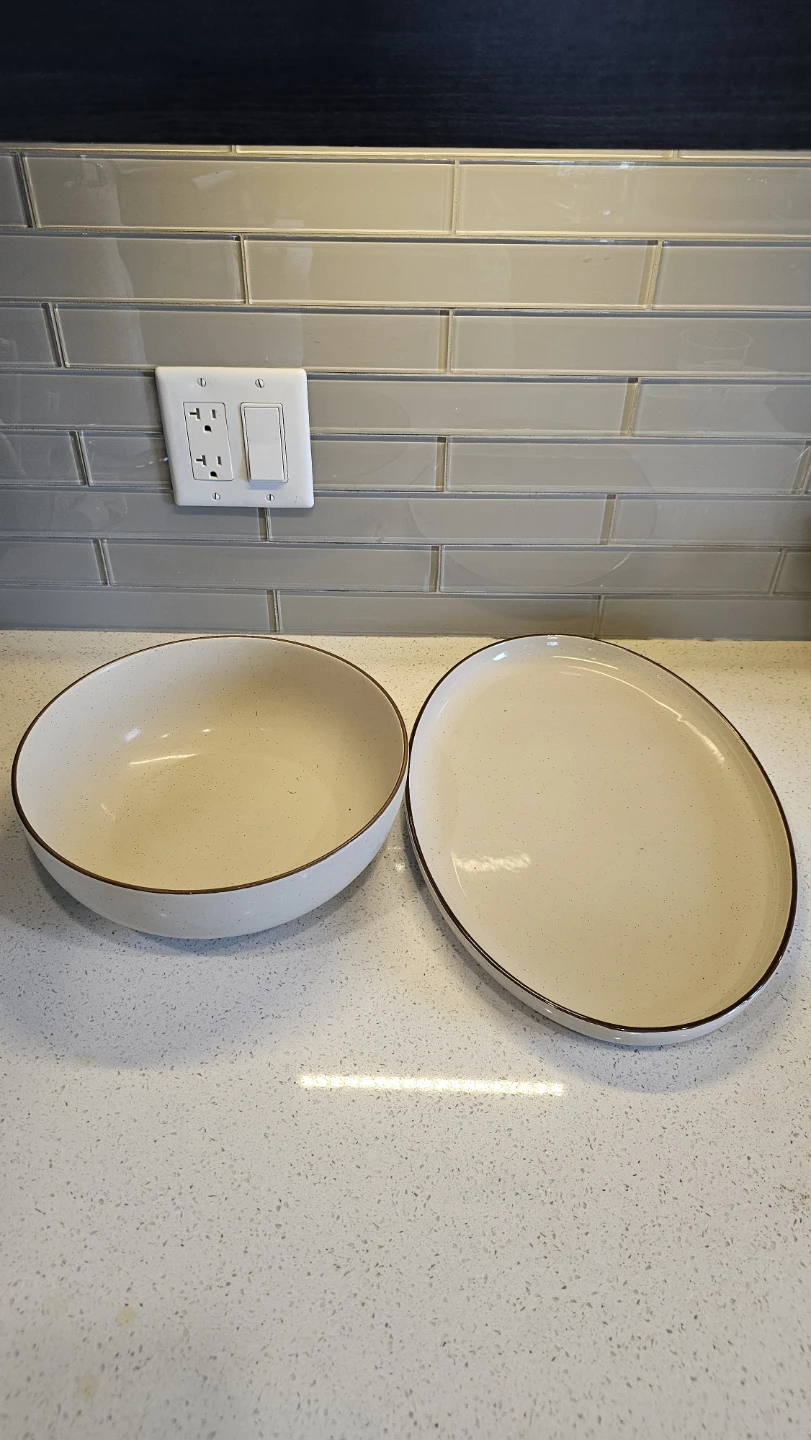 Over&back stoneware serving set, 2 pieces - photo 2