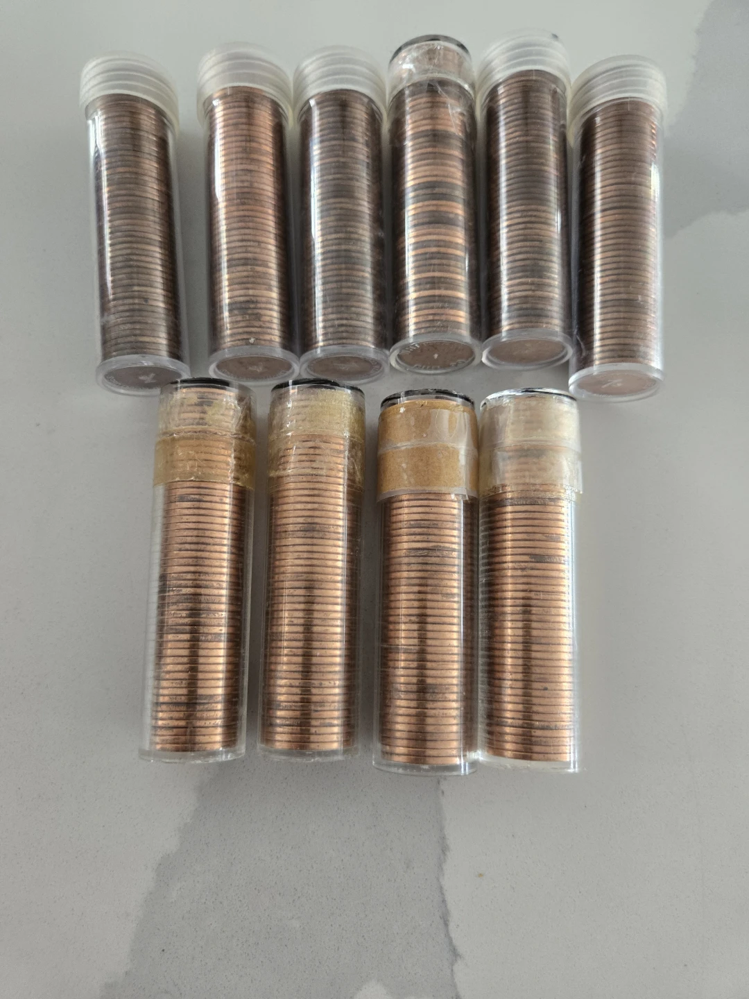 Collection of 10 Rolls of Canadian Pennies - photo 2